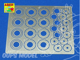 Aber 24024 Set disques de frein ventilés percé 12mm pour Tamiya Aoshima et Fujimi 1/24