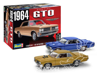 Revell US maquette voiture 14574 Pontiac GTO 1964 2'N1 1/24