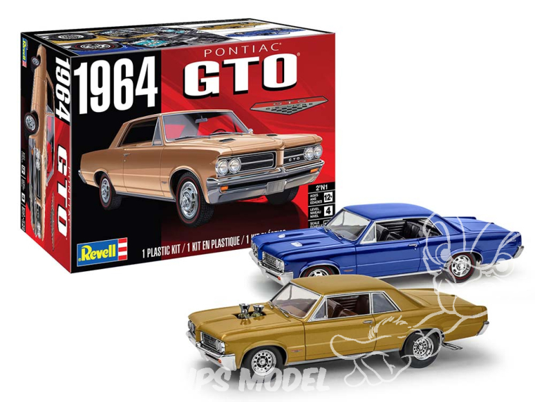 Revell US maquette voiture 14574 Pontiac GTO 1964 1/24