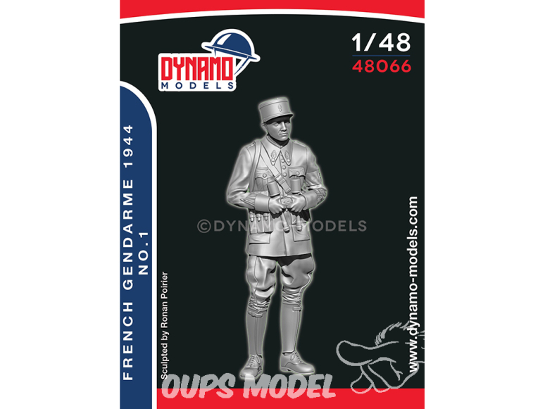 Dynamo models figurine 48066 Résistance Française "Gendarme 1944" No.1 1/48