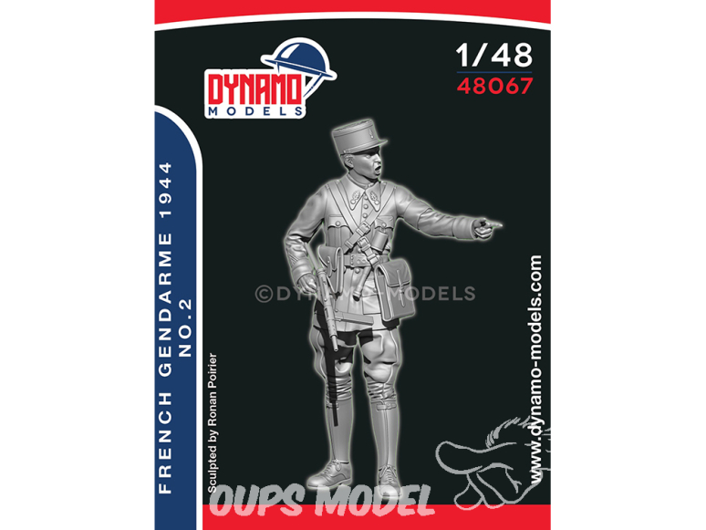 Dynamo models figurine 48067 Résistance Française "Gendarme 1944" No.2 1/48