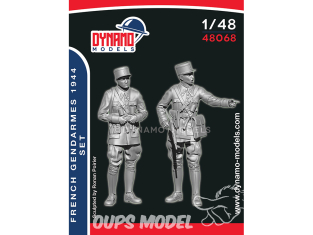 Dynamo models figurine 48068 Résistance Française "Gendarme 1944" Set de 2 figurines 1/48