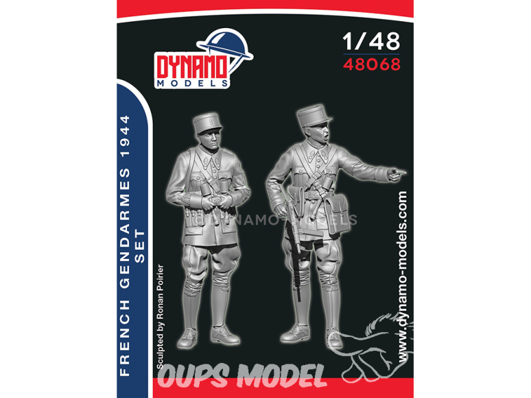 Dynamo models figurine 48068 Résistance Française "Gendarme 1944" Set de 2 figurines 1/48