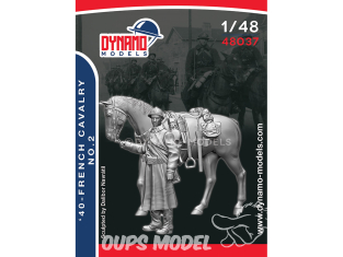 Dynamo models figurine 48037 Cavalier Français 1940 No.2 1/48