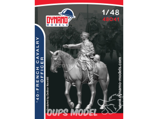 Dynamo models figurine 48041 Officier de Cavalerie Française 1940 1/48