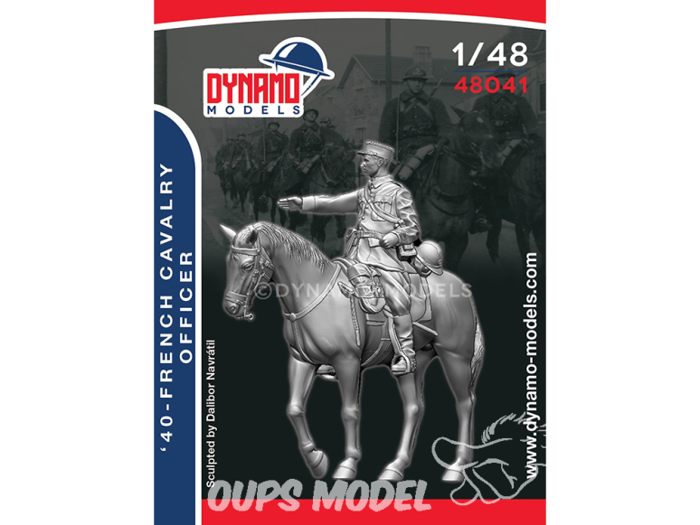Dynamo models figurine 48041 Officier de Cavalerie Française 1940 1/48