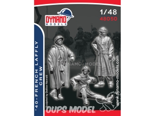 Dynamo models figurine 48050 Equipage Français Laffly 1940 1/48