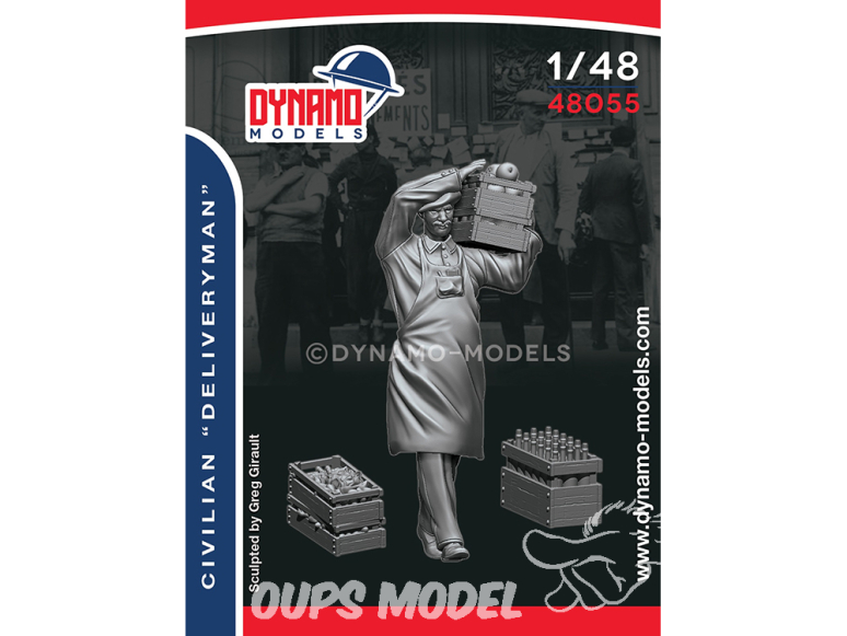 Dynamo models figurine 48055 Civil Livreur 1/48