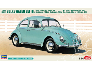 HASEGAWA maquette voiture 20732 Volkswagen Coccinelle 1966 1/24