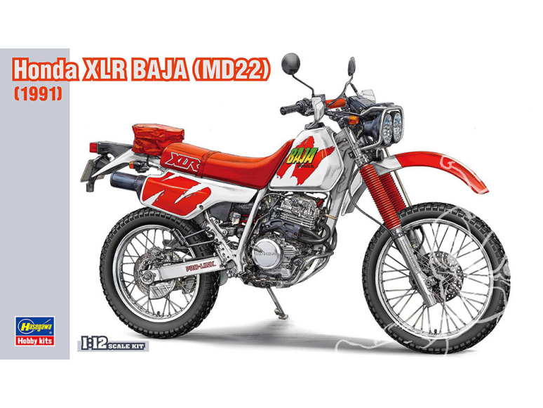 Hasegawa maquette moto 21516 Honda XLR BAJA MD22 1/12