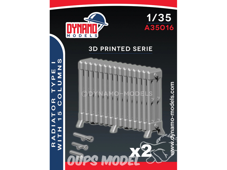 Dynamo models accessoires A35016 Radiateur Type 1 avec 15 colonnes x2 1/35