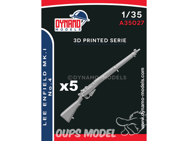 Dynamo models accessoires A35027 Lee Enfield Mk.I No.4 x5 1/35