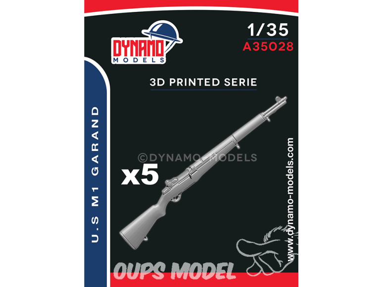 Dynamo models accessoires A35028 U.S. M1 Garand x5 1/35
