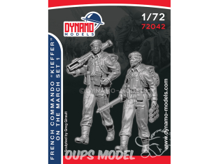 Dynamo models figurine 72042 Commandos Kieffer Français en marche Set 1 1/72