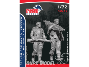 Dynamo models figurine 72043 Commandos Kieffer Français en marche Set 2 1/72