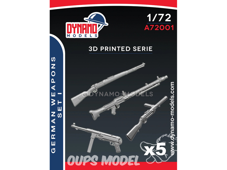 Dynamo models accessoires A72001 Armement Allemand WWII Set 1 1/72