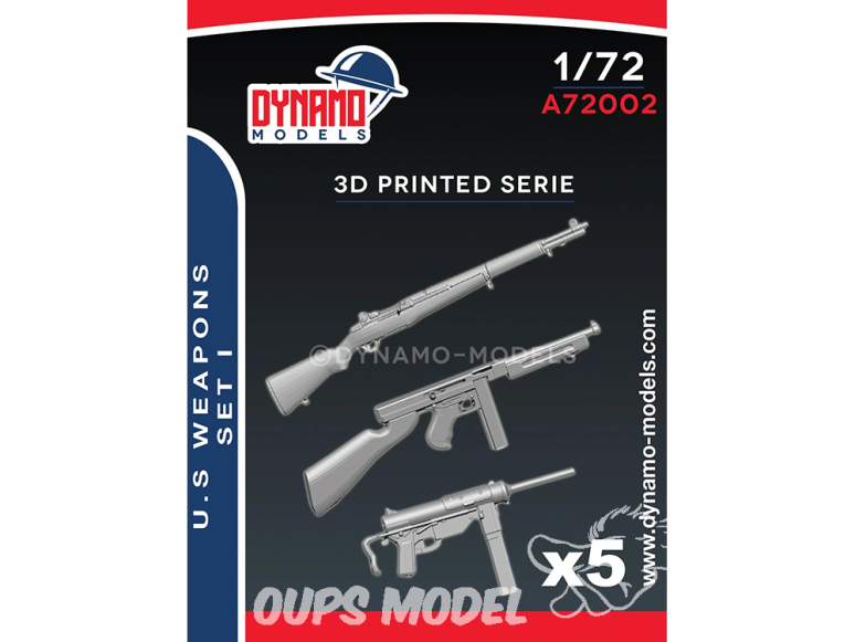 Dynamo models accessoires A72002 Armement U.S. WWII Set 1 1/72