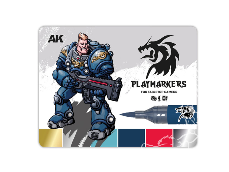 AK interactive Wargame Series MCHD035 TAPIS DE SOURIS PLAYMARKERS