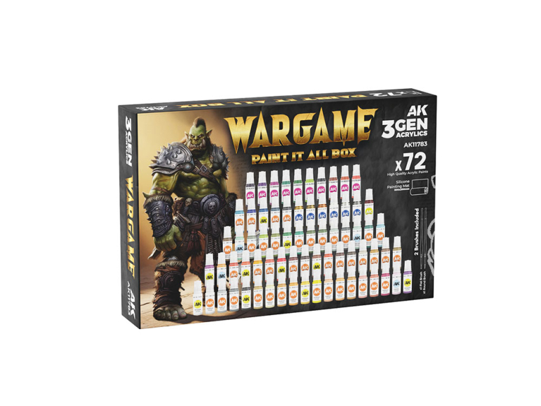 Ak interactive peinture acrylique 3G Set AK11783 Coffret Paint It All pour Wargame 3e génération x72