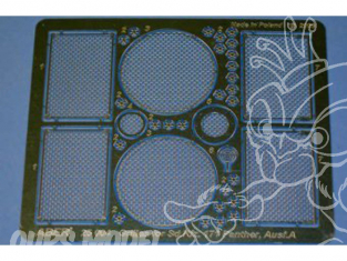 Aber 25004 Grilles pour Sd.Kfz.171 Panther Ausf A.D tamiya et academy 1/25