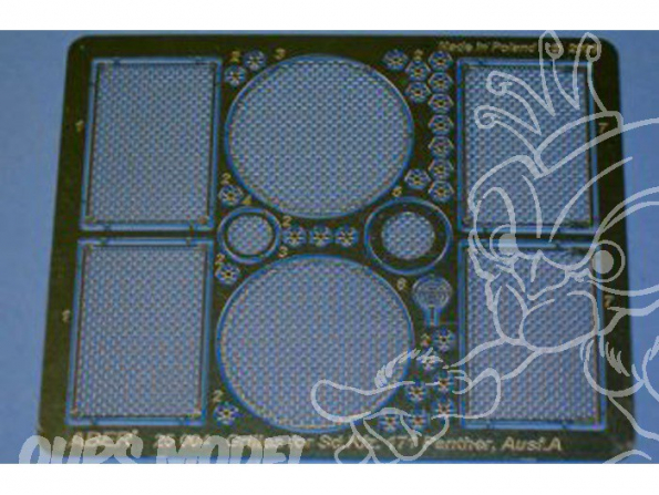 Aber 25004 Grilles pour Sd.Kfz.171 Panther Ausf A.D tamiya et academy 1/25
