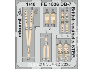 EDUARD photodecoupe avion FE1536 Harnais Britannique métal DB-7 Boston III Hk Models 1/48