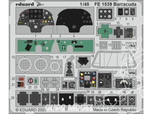 EDUARD photodecoupe avion FE1539 Zoom amélioration Barracuda Trumpeter 1/48