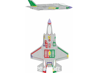 Eduard Express Mask CX693 F-35A RAM Coating Early Revell 1/72