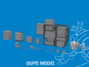 EDUARD kit d'amélioration Brassin Print 635039 Equipement radio Sd.Kfz. 251/6 Ausf.C Dragon 1/35