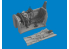 Eduard kit d&#039;amelioration avion brassin Print 6481124 Cockpit avec siège Late P-40E Eduard 1/48