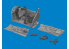 Eduard kit d&#039;amelioration avion brassin Print 6481124 Cockpit avec siège Late P-40E Eduard 1/48