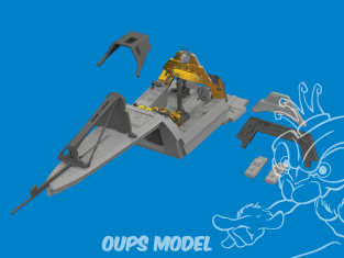 Eduard kit d'amelioration avion brassin Print 6481104 Cockpit Focke Wulf Fw 190A-4 Eduard 1/48