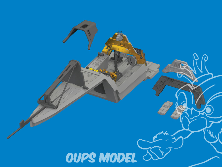 Eduard kit d'amelioration avion brassin Print 6481104 Cockpit Focke Wulf Fw 190A-4 Eduard 1/48