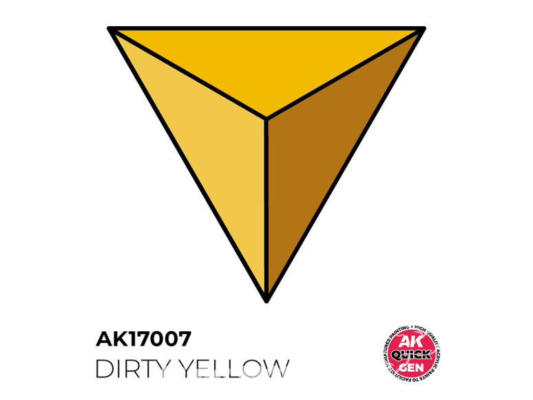 Ak interactive peinture acrylique 3G AK17007 JAUNE SALE QUICK GEN COLOR 18ml