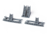 Eduard kit d&#039;amelioration avion brassin Print 6481012 Racks bombes B-26B Icm 1/48