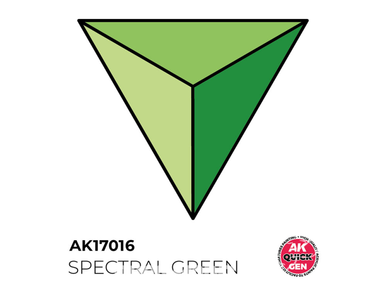 Ak interactive peinture acrylique 3G AK17016 VERT SPECTRAL QUICK GEN COLOR 18ml