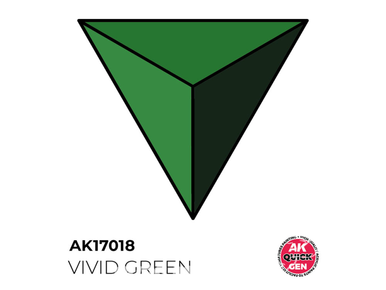 Ak interactive peinture acrylique 3G AK17018 VERT VIF QUICK GEN COLOR 18ml