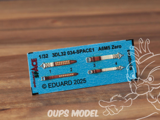 Eduard Space décalques 3D 3DL32034 Harnais A6M5 Zero Tamiya 1/32