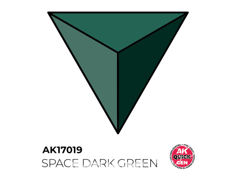 Ak interactive peinture acrylique 3G AK17019 VERT FONCÉ ESPACE QUICK GEN COLOR 18ml
