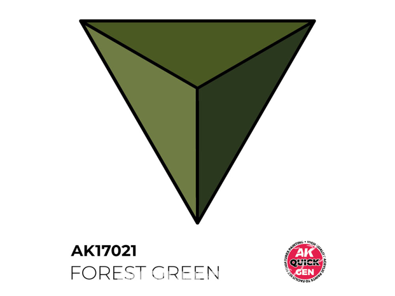 Ak interactive peinture acrylique 3G AK17021 VERT FORÊT QUICK GEN COLOR 18ml
