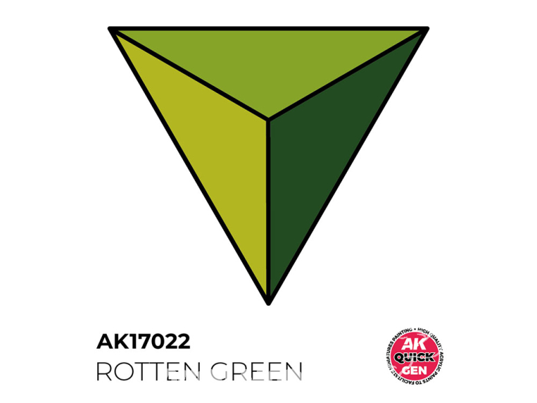 Ak interactive peinture acrylique 3G AK17022 VERT POURRI QUICK GEN COLOR 18ml