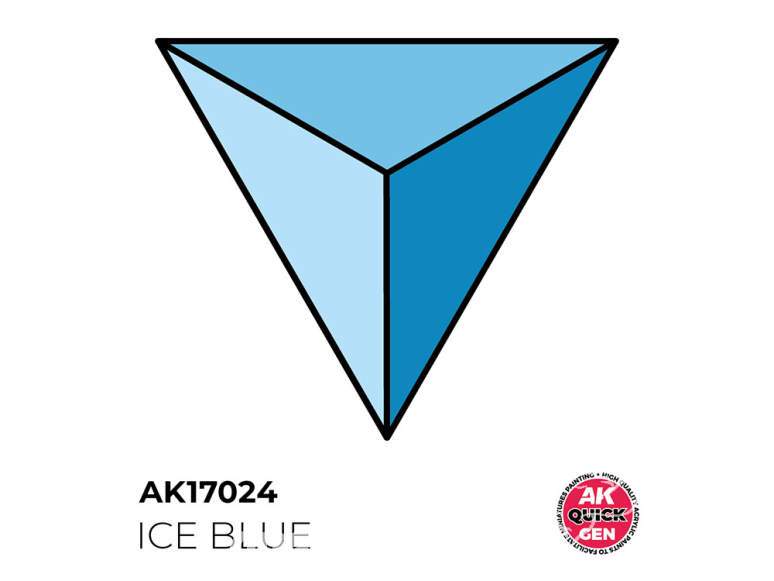 Ak interactive peinture acrylique 3G AK17024 BLEU GLACIER QUICK GEN COLOR 18ml
