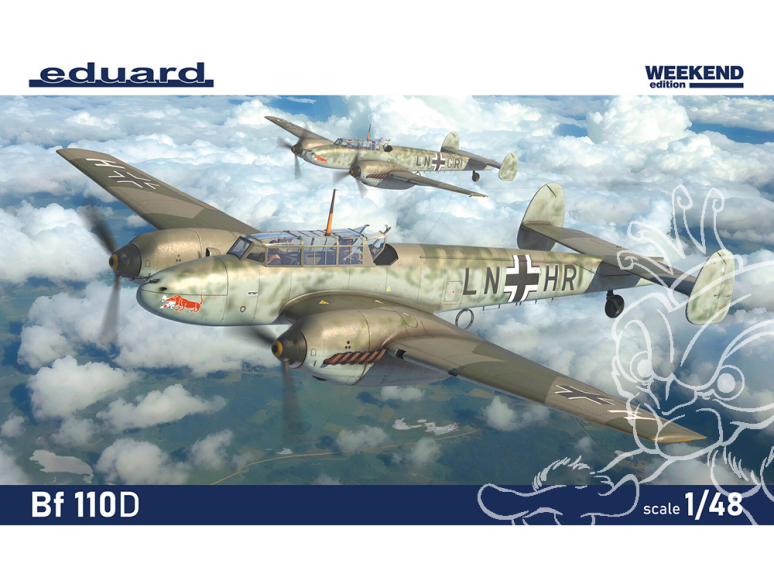 EDUARD maquette avion 8409 Messerchmitt Bf 110D WeekEnd Edition 1/48