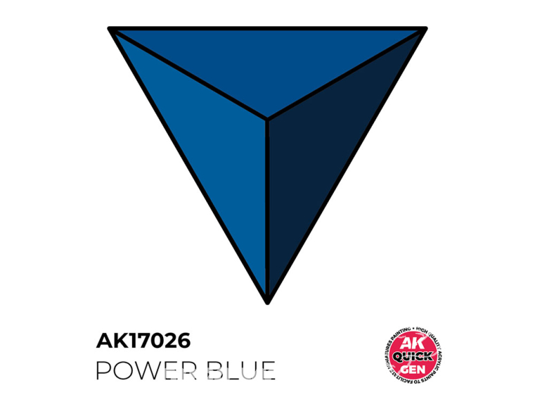 Ak interactive peinture acrylique 3G AK17026 BLEU PUISSANCE QUICK GEN COLOR 18ml