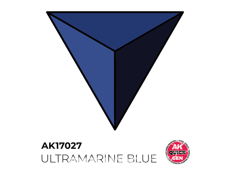 Ak interactive peinture acrylique 3G AK17027 BLEU OUTREMER QUICK GEN COLOR 18ml
