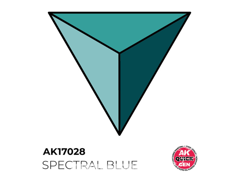 Ak interactive peinture acrylique 3G AK17028 BLEU SPECTRAL QUICK GEN COLOR 18ml