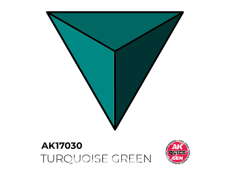 Ak interactive peinture acrylique 3G AK17030 VERT TURQUOISE QUICK GEN COLOR 18ml