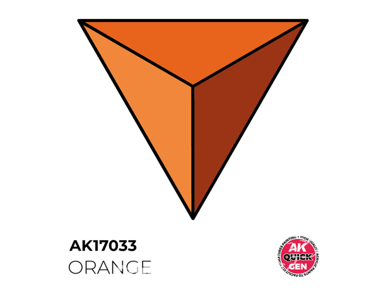 Ak interactive peinture acrylique 3G AK17033 ORANGE QUICK GEN COLOR 18ml
