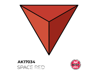 Ak interactive peinture acrylique 3G AK17034 ROUGE ESPACE QUICK GEN COLOR 18ml