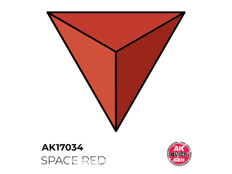 Ak interactive peinture acrylique 3G AK17034 ROUGE ESPACE QUICK GEN COLOR 18ml